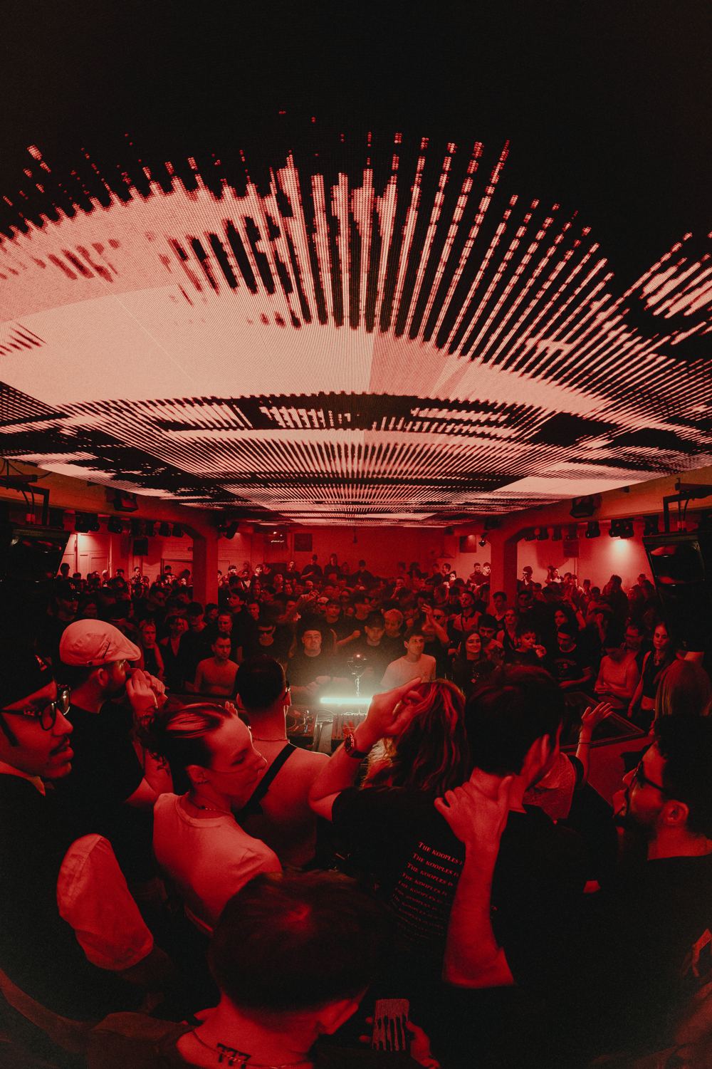 Crowd under the LED ceiling at GOTEC